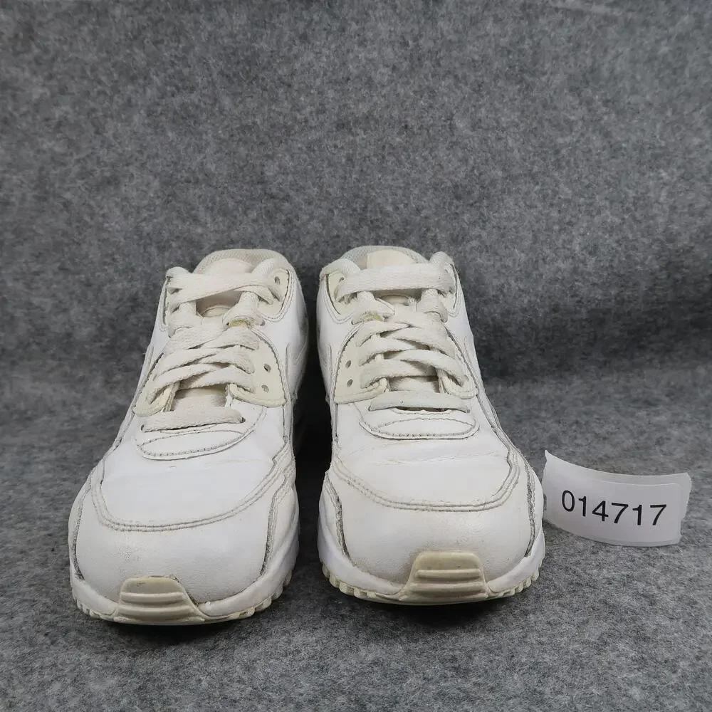 Nike Shoes Kids Youth 5 Sneaker Air Max 90 Leather Sneakers White Active Trainer